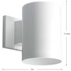 Progress Lighting 5" White Outdoor Wall Cylinder P5674-30